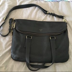 Fossil zip around tote bag